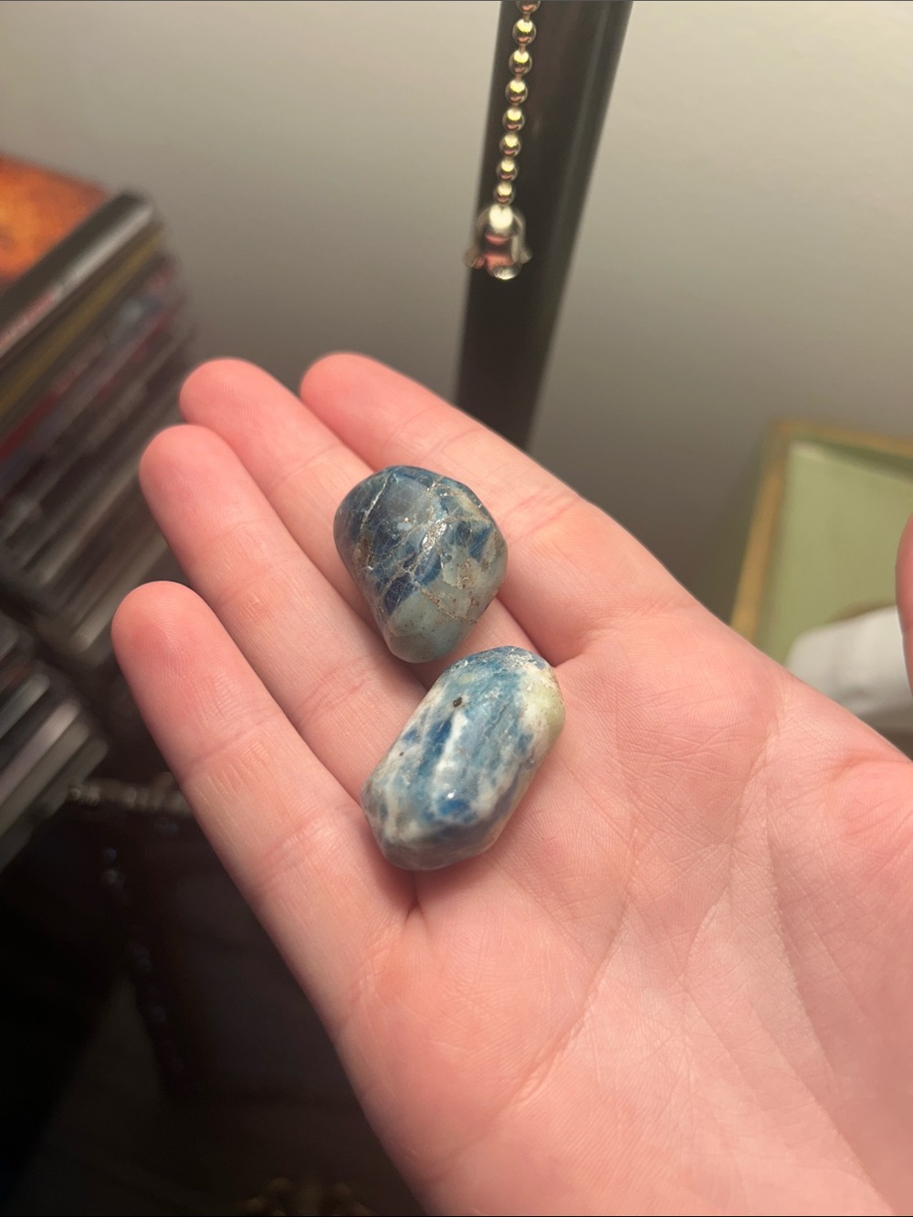 Tumbled Blue Kyanite Stones - Handheld Polished Healing Gems